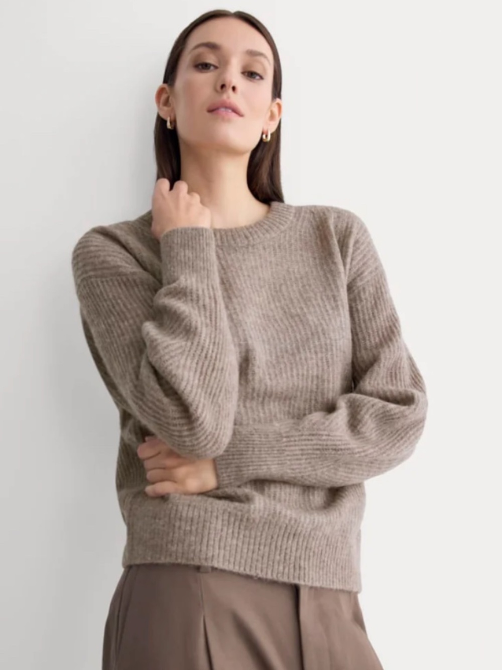 Everlane “The Cocoon Crew” Sweater – XS – Light Green
